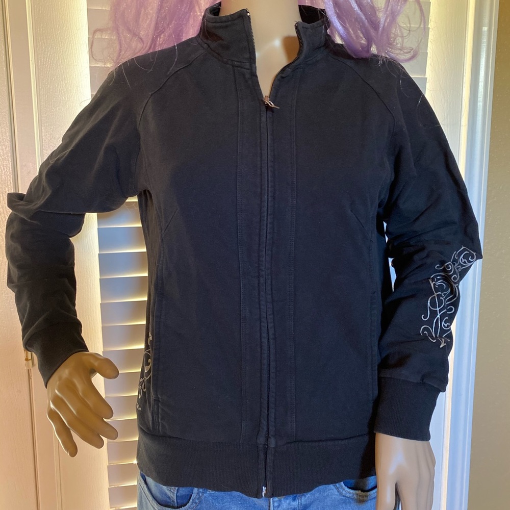 ZeroXposur Black Zip-up Sweatshirt Size Medium VGC